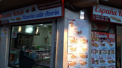 España kebab pizzeria calle azorin torrenten Torrente